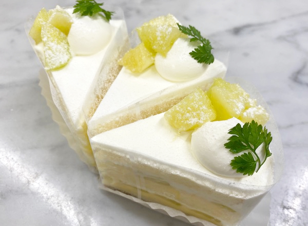 メロンのショートケーキ